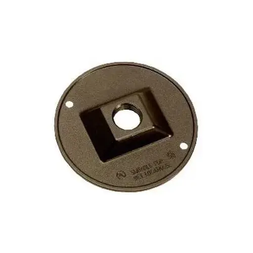 BWF 931AB-1 Lampholder Cover, 4-1/2 in Dia, Round, Metal, Bronze
