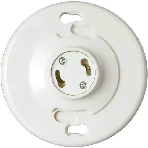 Eaton GU24W-SP-L GU24W-SP Lamp Holder, 250 VAC, 660 W, White