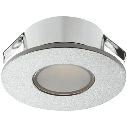 Hafele 833.72.088 Recess/surface mounted downlight, Hafele Loox5 LED 2022 12 V aluminum Warm white 5000K, silver coloured anodized, energy efficiency class: A , Warm white 5000k, anodized silver