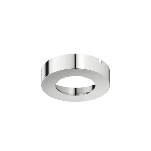 Hafele 833.72.515 Housing for undermounted light, Suitable for: Loox5 light module with drill hole diameter 58 mm round Round, chrome plated, shiny glossy, Chrome plated
