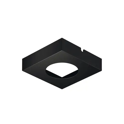 Hafele 833.72.519 Housing for undermounted light, Suitable for: Loox5 light module with drill hole diameter 58 mm square Square, Black Black