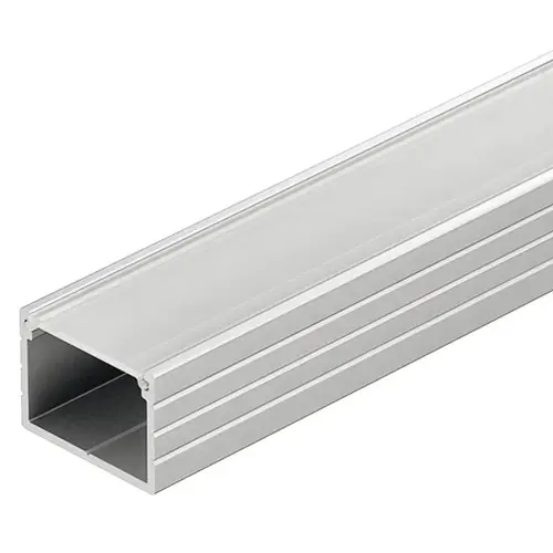 Hafele 833.74.842 Aluminum Profile, for Surface Mounting for LED 2013/2015/2029/2037/3015/3028 Profile: Silver colored, anodized Diffuser: