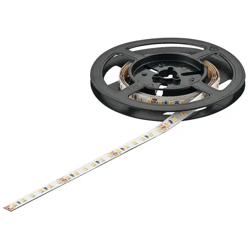Hafele 833.75.226 Flexible Strip Light, Hafele Loox5 LED 3072, 24 V, monochrome, 8 mm F 1968 1/2" 96 lm/W 230 lm 50 m Color temperature: 3000 K, luminous efficacy: 96 lm/W, length: 50 m White
