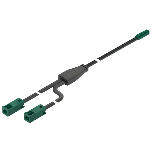 Hafele 833.75.744 Y Distributor, Hafele Loox5 2-way, Monochrome, 24 V 1500 mm 1 male, 2 female, Length: 1500 mm (59 1/16"), Max. 90 W