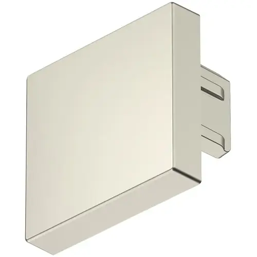 Hafele 833.95.776 end cap, For Hafele Loox5 profile 2101 Plastic, Plastic, brushed stainless steel colored Stainless steel colored, brushed