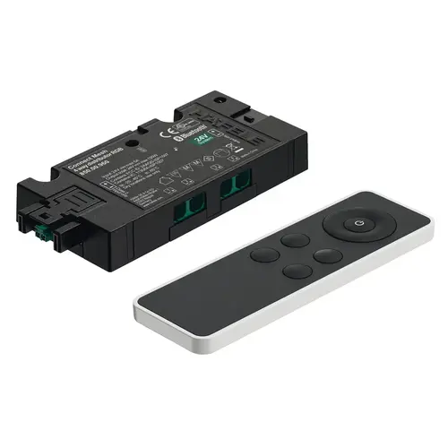 Hafele 850.00.986 Distributor and Remote Control Set, Hafele Connect Mesh Eco, 4-way, RGB, 24 V Connected in the factory for immediate start-up, 72 W Black