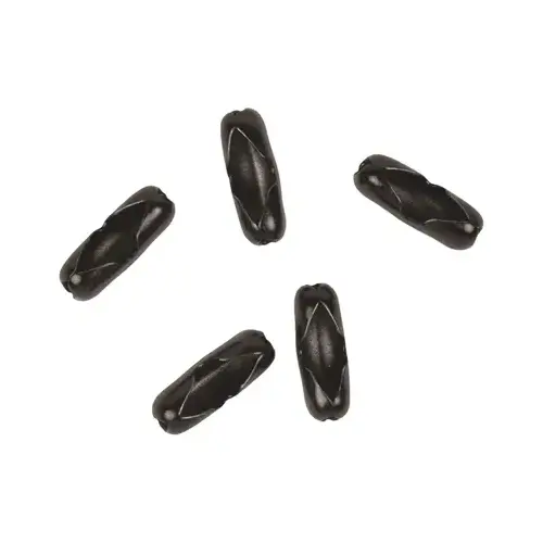 Jandorf 60370 Lamp Chain Connector, Black Coated Brass, #6   pack of 5