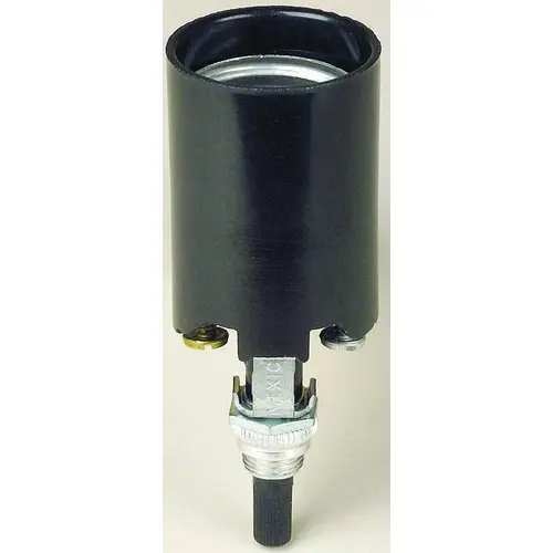 Leviton 004-04155-000 4155 Lamp Holder, 250 V, 660 W, Phenolic Housing Material, Black