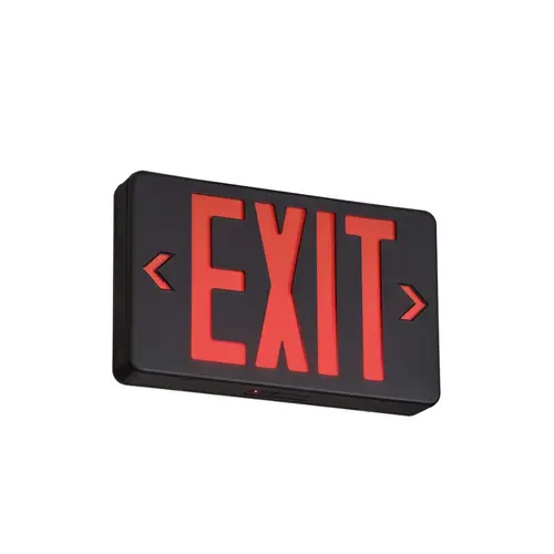 Medinah Power ES-C-S-R-BK LED Exit Signs Board, Double Sided ,1.9W, Black with Red Letters