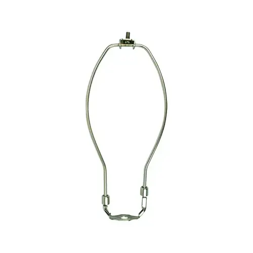 Jandorf 60125 Lamp Harp, 10 in L, Brushed Pewter Fixture