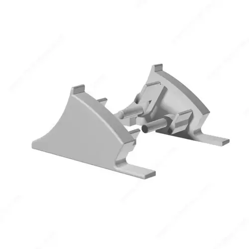 Richelieu Hardware 30141654 Profile Accessories ~ End Caps Aluminum