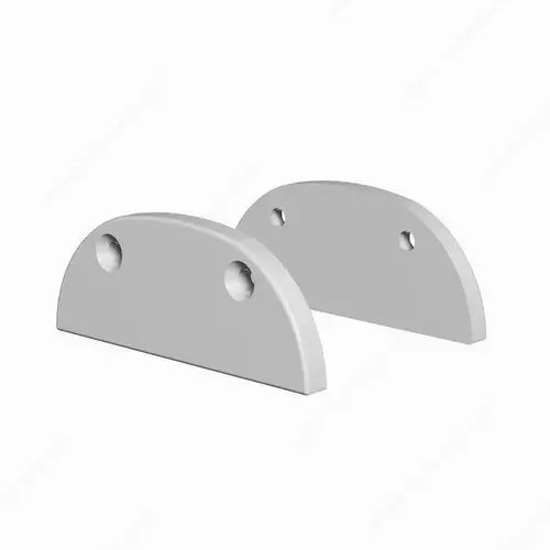 Richelieu Hardware 30141694 Profile Accessories ~ End Caps Aluminum