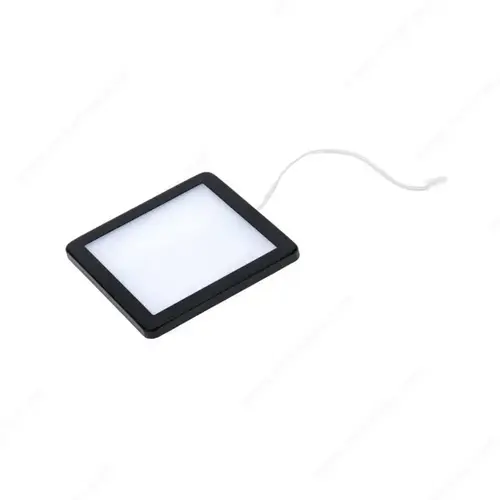 Richelieu Hardware 37907024124090 SPICA - Slim Square Puck - 24V, 3'' Black
