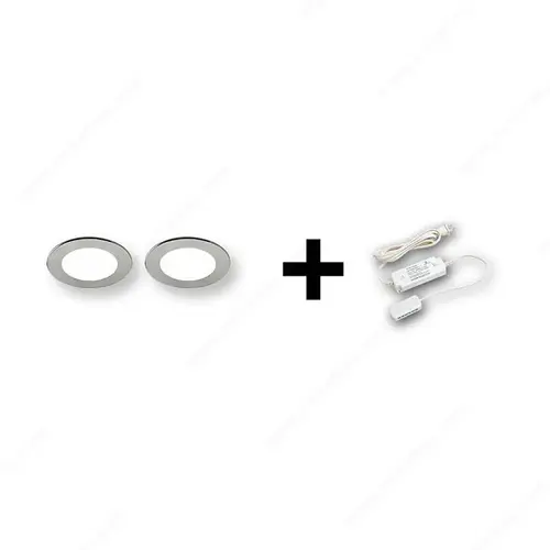 Richelieu Hardware WEBKIT1216777 Atom 24 V LED Set (2 Atom Lights)