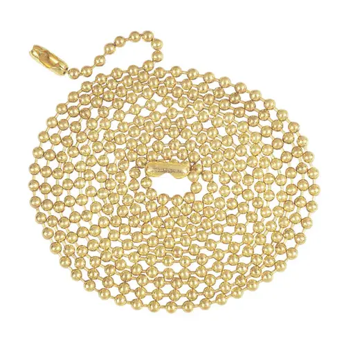 Westinghouse 70168 Beaded Chain Bead Chain 1/8", 5 Ft. Brs Brass Finish