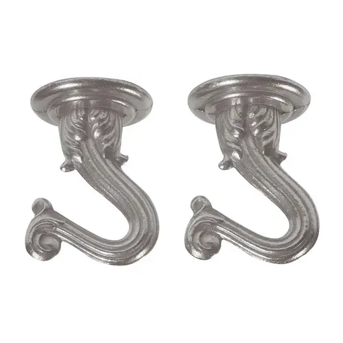 Westinghouse 70444 Swag Hooks  Brushed Pewter Pair