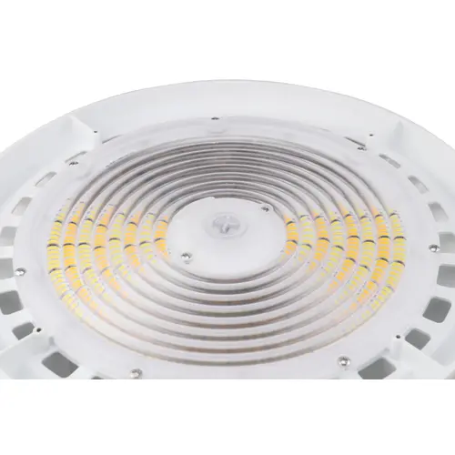 Medinah Power UFO-200T300W-3CCT-DV2-NA-90-WH LED UFO Round High Bay Series, 200W To 300W Wattage, 36000 Lumens Output, White Finish