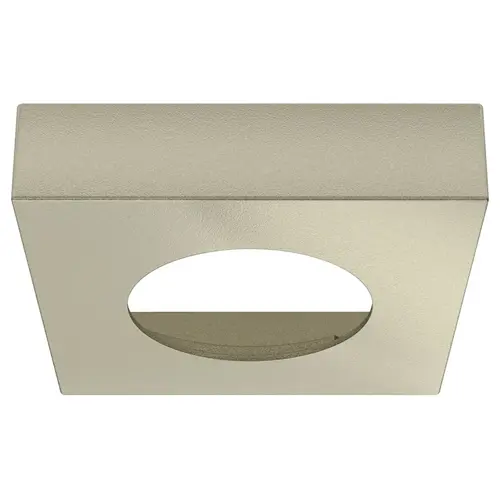 Hafele 833.72.166 Surface Mounted Housing Trim Ring, for Loox LED 2025/2026, 2091/3091, 2092/3092 square Square, Matt nickel matt, Nickel plated