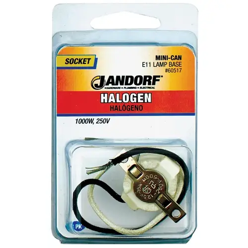 Jandorf 60517 Lamp Socket, 250 V, 1000 W