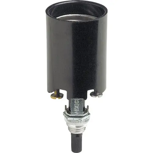 Leviton 04155-051 Lampholder Phenolic Incandescent Medium Base Black
