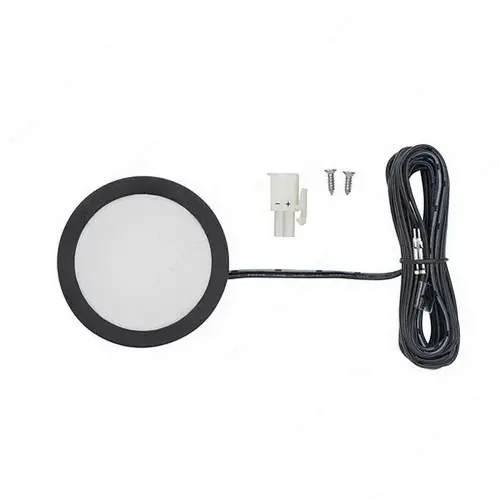 Richelieu Hardware LPOC3LEDSFRWBL TRESCO 3W Power Pockit LED Puck Lighting 12VDC Black