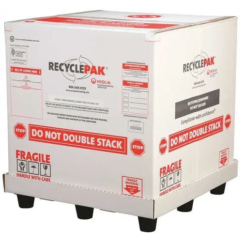 VEOLIA ENVIRONMENTAL SERVICES 2465888 RECYCLING BOX CUBICYARD LAMP