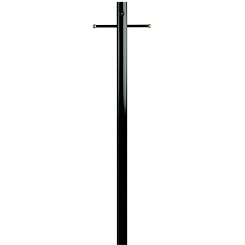 Westinghouse 66955 7 Ft. x 3 In. Outside Diameter Steel Outdoor Lamp Post With Photocell Black