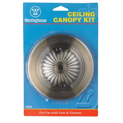 Westinghouse 70053 Ceiling Canopy Kit Traditional 5" Outside Dia Antbrs Antique Brass