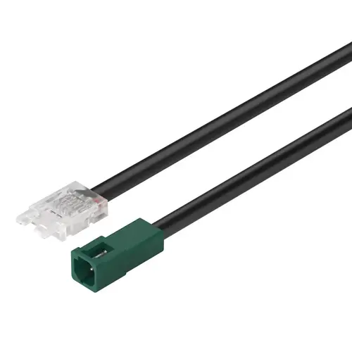 Hafele 833.75.752 Lead with Female Socket and Clip Hafele Loox5 for LED strip light, RGB, 10 mm, 24 V, AWG 20, length: 100 mm (4")