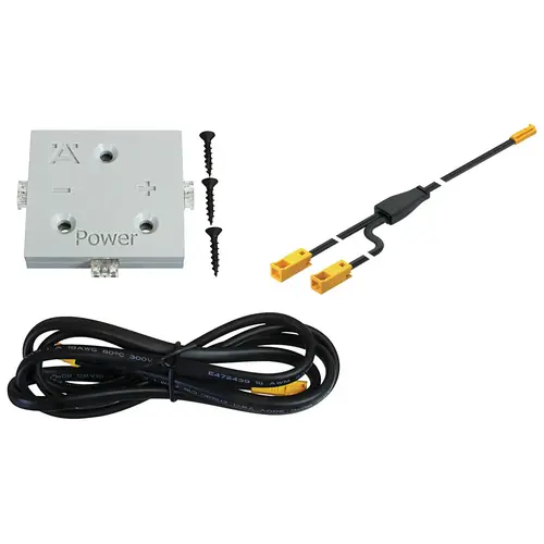 Hafele 833.86.508 Power outlet box, for Wireless Adjustable Shelf Lighting System 12V 12V