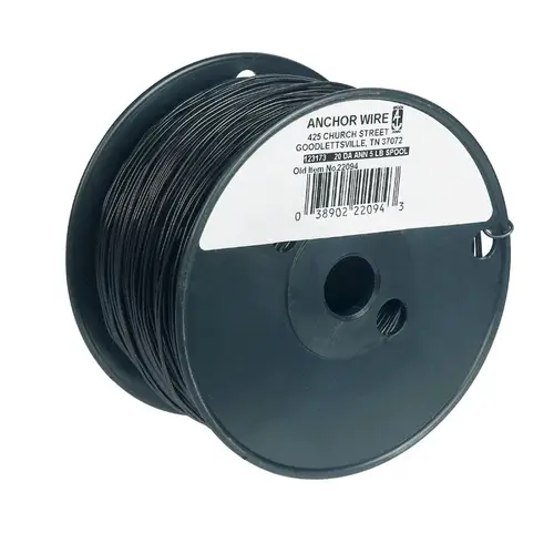 Hillman 123173 Mechanics Wire 1540 ft. L Black Annealed Steel 20 Ga. Black Annealed