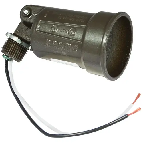Hubbell 5606-7 Lamp Holder, 120 V, 75 to 150 W, Bronze