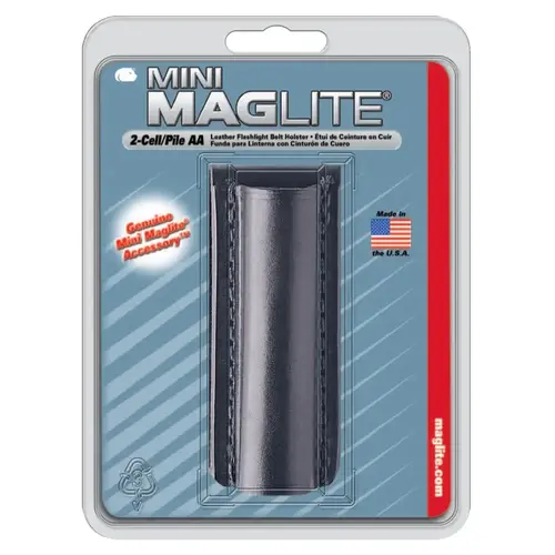 Maglite AM2A026 Holster, Flapless, For Use With 2-AA Flashlights, Black