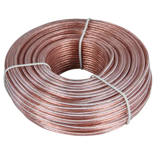 Zenith AS110024C Speaker Wire 24-Gauge 100ft - Clear