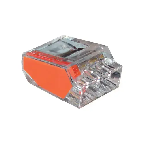 GB 10-PC3 PushGard Wire Connector, 12 to 22 AWG Wire, Copper Contact, Polycarbonate Housing Material, Orange - pack of 100