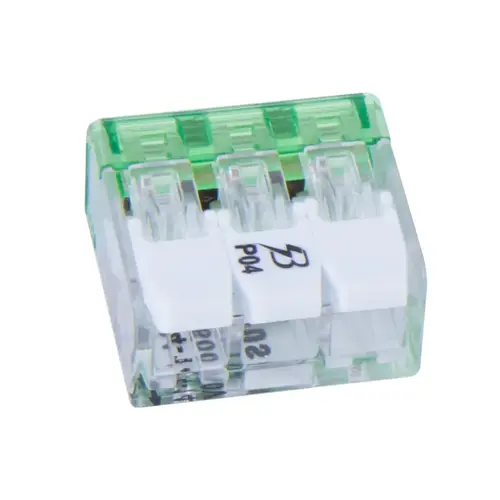 GB 19-PCL3 3-Port Lever Connector, 24 to 14 AWG Wire, 3 -Pole