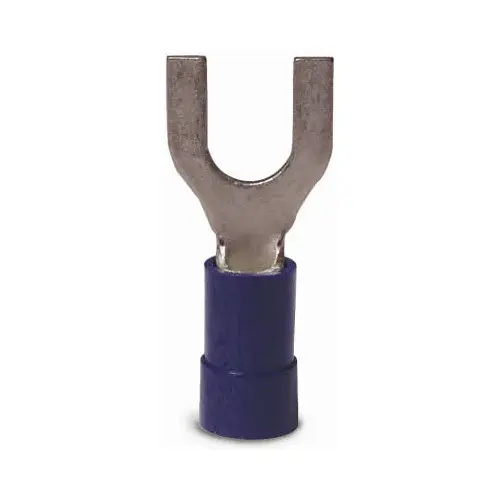 GB 20-114 Spade Terminal, 600 V, 16 to 14 AWG Wire, #8 to 10 Stud, Vinyl Insulation, Blue - pack of 20