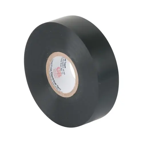 GB GTP-607 Electrical Tape, 60 ft L, 3/4 in W, PVC Backing, Black