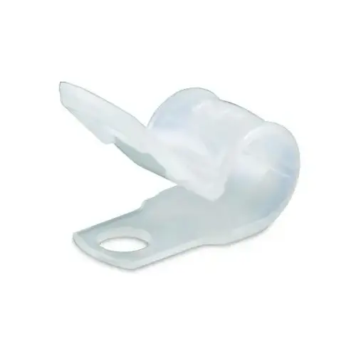 GB PPC-1525 Cable Clamp, 1/4 in Max Bundle Dia, Plastic, White - pack of 18
