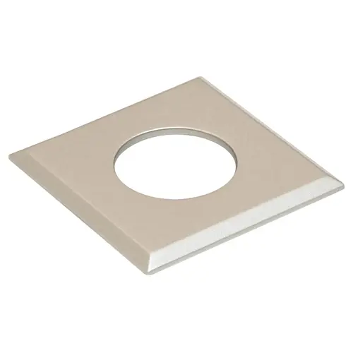 Hafele 833.72.190 Square Recessed Mount Trim Ring, for Hafele Loox and Hafele Loox5 LED drill hole diameter 35 mm square square, Matt nickel matt, Nickel plated