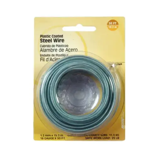 Hillman 123115-N Plastic Wire, 18 Gauge, 50 Ft.