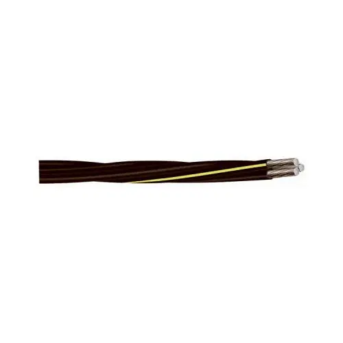 Southwire 55418406 4/0 4/0 2/0 URD Building Wire, #4/0 AWG Wire, 3 -Conductor, 500 ft L, Aluminum Conductor, Yellow Sheath Black