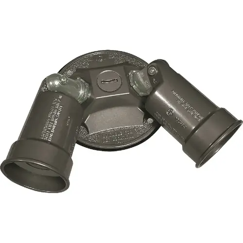 Southwire WRC2PAR-B-UPC PAR38 2-Head Round Bronze Weatherproof Lamp Holder