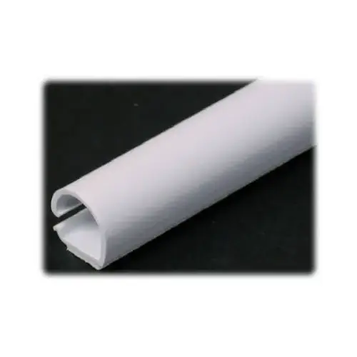 Wiremold C10 CordMate Cord Channel, 60 in L, 3/8 in W, 1 -Channel, Plastic, White