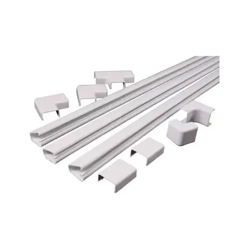 Wiremold C210 CordMate 1 In. x 4 Ft. White Channel