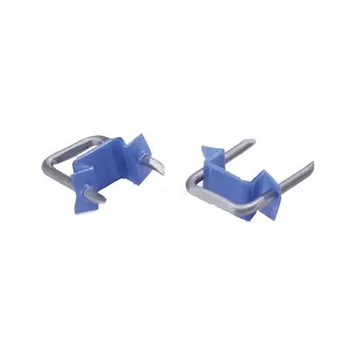 GB MSI-1525T Metal Staple, 1/2 in W Crown, Polyethylene, Graphite Blue - pack of 15