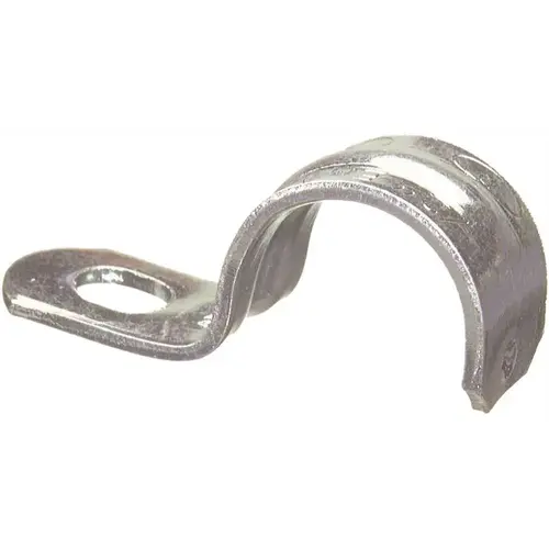 Halex 26155 1-1/2 in. 1-Hole Electrical Metallic Tube (EMT) Straps - Pair Galvanized