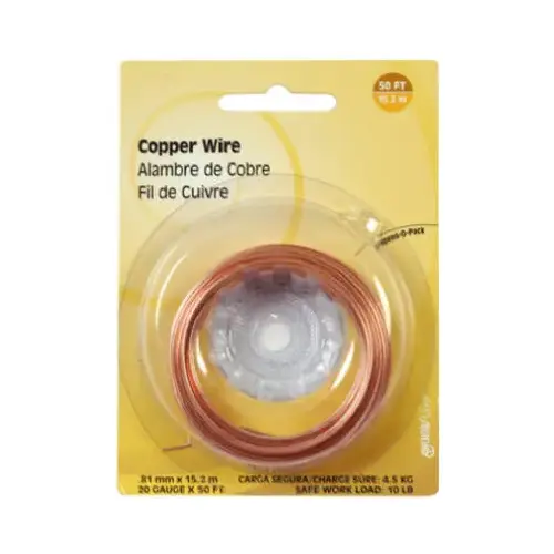 Hillman 123109-N-XCP10 Wire 25 ft. L Copper 18 Ga. - pack of 10