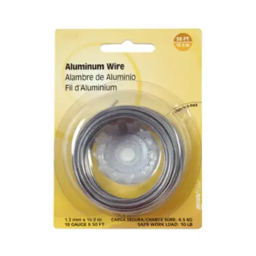 Hillman 123113-N-XCP10 Wire 50 ft. L Aluminum 18 Ga. - pack of 10