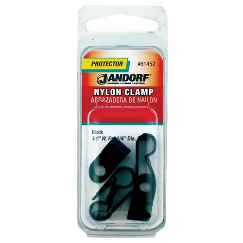 Jandorf 61452 Cable Clamp, Nylon, Black
